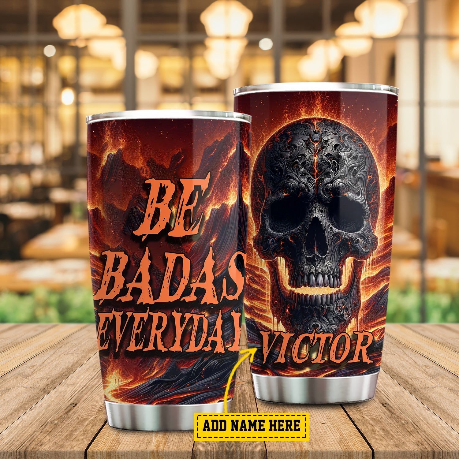 Skull Personalized Stainless Steel Tumbler