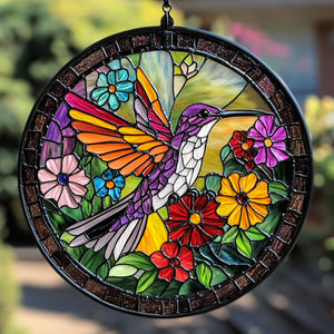 Wings of Color - Stained Glass Window Hanging Suncatcher Ornament