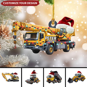 Personalized Heavy Equipment Christmas Ornaments 2024 New Release Gifts for Kids