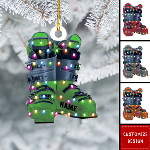 Personalized Skiing Christmas Ornaments - Gift For Skiing Lovers - 2024 New Release