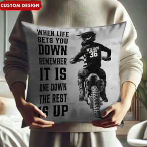 Personalized Motocross Pillow- Gift For Racing Lovers