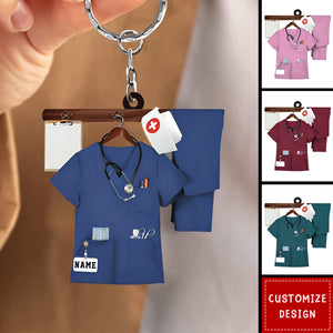 Personalized Nurse Keychain - Gift For Nurse