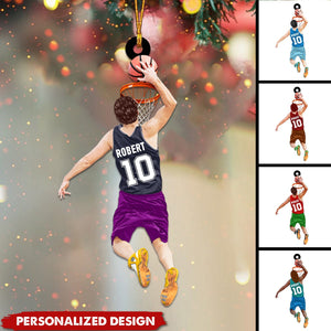 Personalized Basketball Player Jumping Dunking Ornament-Gifts For Basketball Lovers-2024 New Release