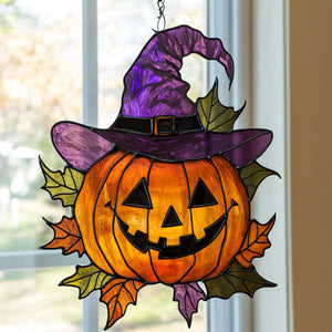 Halloween Jack-O'-Lanten - Window Hanging Suncatcher