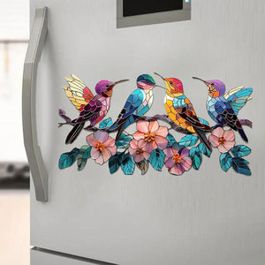 Hummingbird Suncatcher Decal,Sticker - Gifts For Bird Lovers