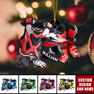 2024 New Release Personalized Motocross Christmas Ornaments -Gifts For Motorcycle Lovers