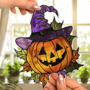 Halloween Jack-O'-Lanten - Window Hanging Suncatcher