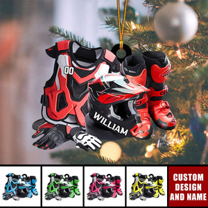 2024 New Release Personalized Motocross Christmas Ornaments -Gifts For Motorcycle Lovers