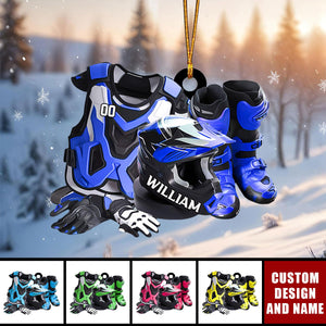 2024 New Release Personalized Motocross Christmas Ornaments -Gifts For Motorcycle Lovers