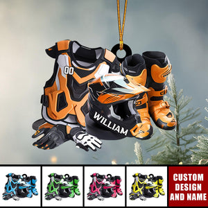 2024 New Release Personalized Motocross Christmas Ornaments -Gifts For Motorcycle Lovers