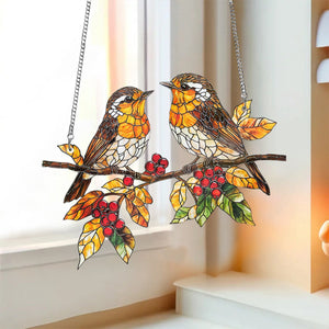 When Robins Are Near-Robin Suncatcher-Robins Memorial Gift