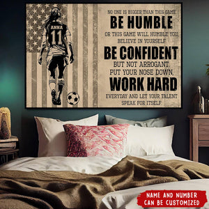 Personalized Soccer Life Lessons Poster- Gift For Soccer Lovers