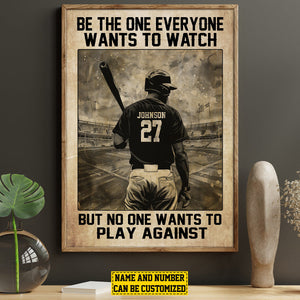 Personalized Softball Motivation Poster- Gift For Softball Lovers