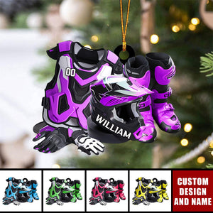 2024 New Release Personalized Motocross Christmas Ornaments -Gifts For Motorcycle Lovers