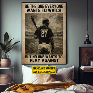 Personalized Softball Motivation Poster- Gift For Softball Lovers