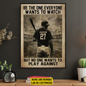 Personalized Softball Motivation Poster- Gift For Softball Lovers