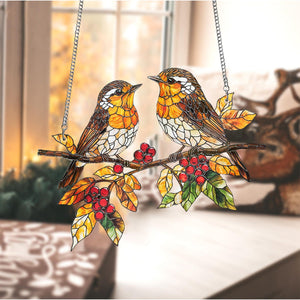 When Robins Are Near-Robin Suncatcher-Robins Memorial Gift