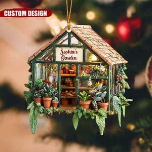 Personalized Greenhouse garden Christmas Ornament-Gifts For garden Lovers-2024 New Release