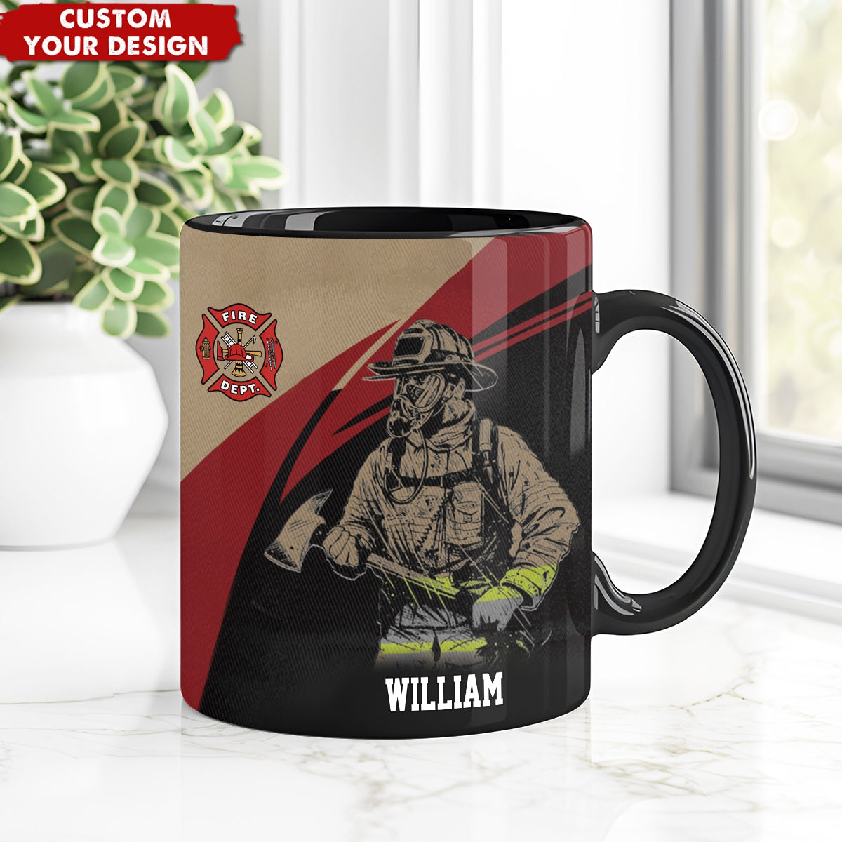 Personalized Firefighter Coffee Mug - Gift For Firefighter