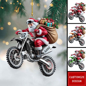 Personalized Name Motocross Christmas Ornament Gift For Motocross Lover-2024 New Release