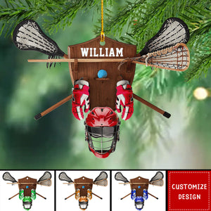 Personalized Lacrosse Ornaments - Gift For Lacrosse Lovers - 2024 New Release