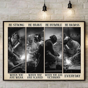 Welder Canvas Painting, Wall Art Decor, Poster Gift For Welder Lovers