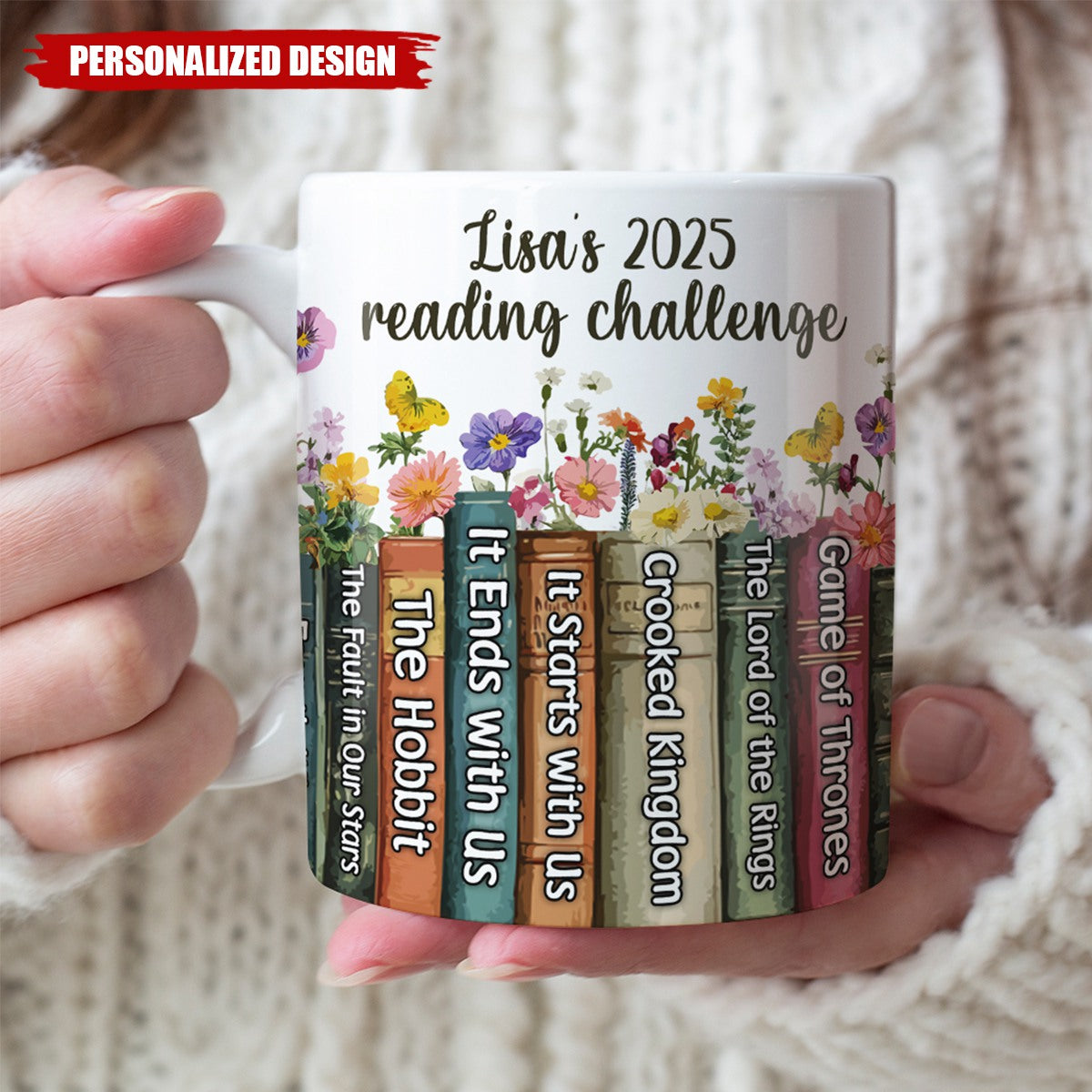 Personalized Mug-Gift For Book Lover