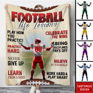 Personalized American Football  Blanket - Gift For American Football Lover