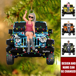 2024 New Release - Off Road Couple Personalized Christmas Ornament