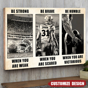 Gifts For Football Player Personalized Poster