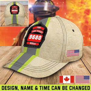 Firefighter Logo-Personalized Name Cap-Gift For Firefighter