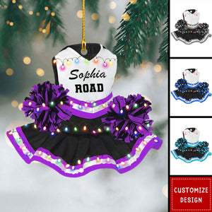 Cheerleading Pom pom Girl Christmas Ornaments - 2024 New Release