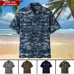 Personalized Military/Soldier/Veterans Hawaii Shirt