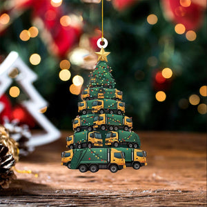 Garbage Trucks Christmas Tree Ornament-2024 New Release