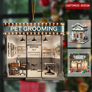 Personalized Pet Grooming Salon Ornaments - Gift for Pet Groomer- 2024 New Release