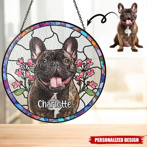 Pet Portrait Lightcatcher-Personalized Suncatcher-Gift For Pet Lover