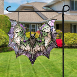 Bat Hanging Metal Sign, Bat Lover’s Sign, Garden Decor, Garden Gift, Backyard Gift, Home Decor