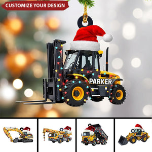 Personalized Heavy Equipment Christmas Ornaments 2024 New Release Gifts for Kids