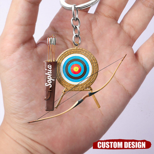 2024 New Release Personalized Archery Set Keychain-Gifts For Archery Lover