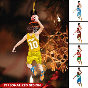 Personalized Basketball Player Jumping Dunking Ornament-Gifts For Basketball Lovers-2024 New Release