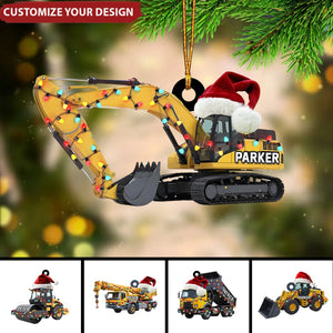 Personalized Heavy Equipment Christmas Ornaments 2024 New Release Gifts for Kids