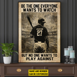 Personalized Softball Motivation Poster- Gift For Softball Lovers