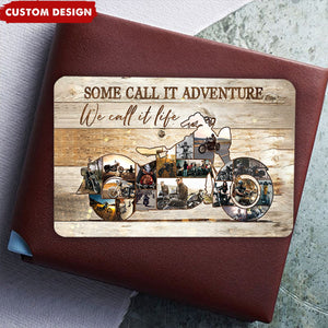 I Call It Life - Motorcycle Photo Collage Personalized Wallet Card