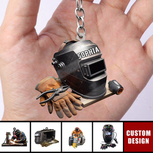 Personalized Welder Keychain - Gifts For Welder