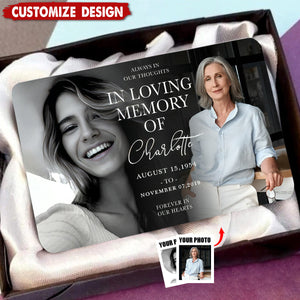 In Loving Memory - Personalized Photo Memorial Wallet Card