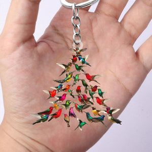 Hummingbird Keychain -Gift For Bird Lovers