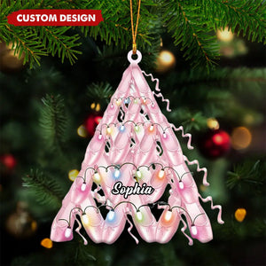 Personalized Ballet Shoes Christmas Ornament, Gift For Ballet Dancers - 2024 New Release