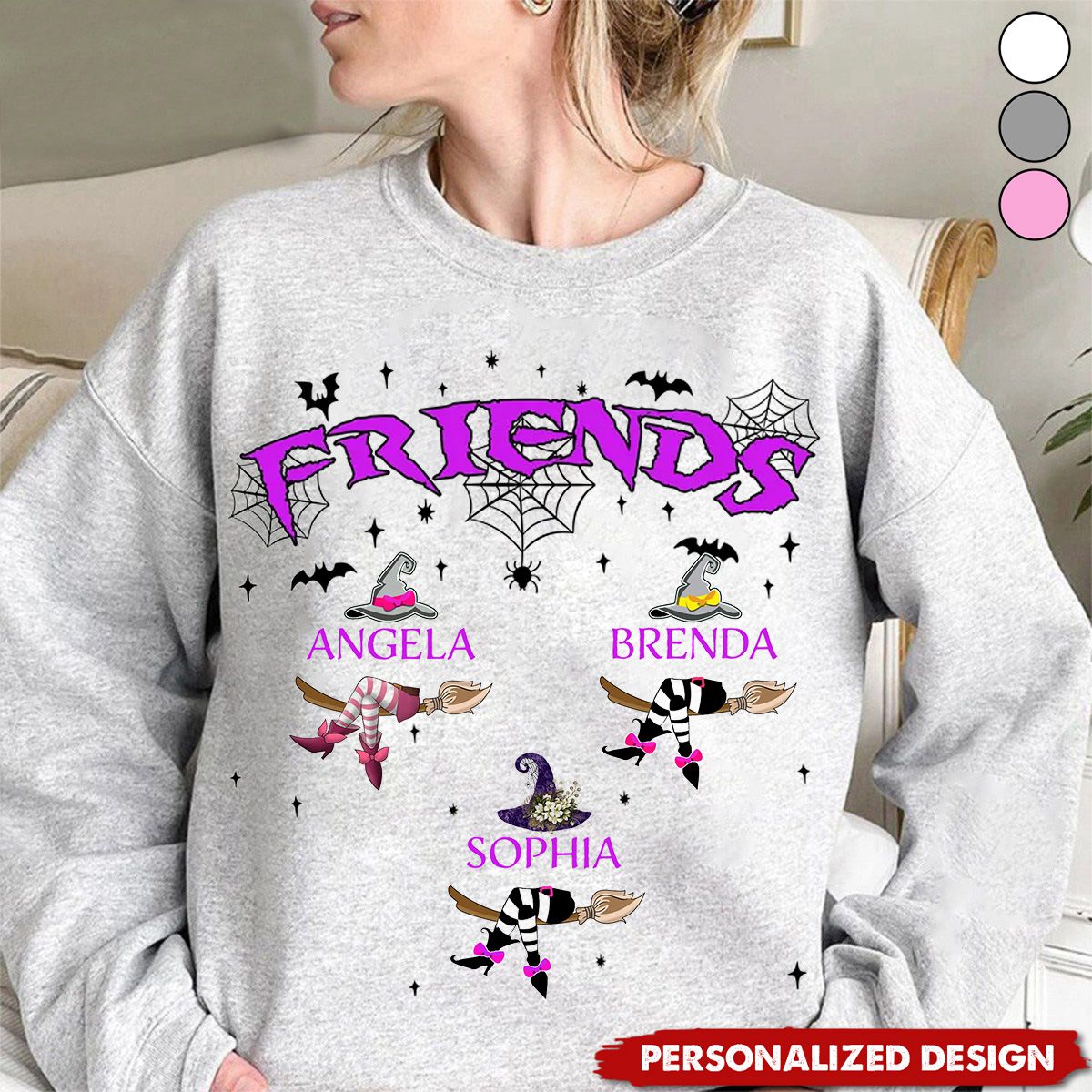 Bestie Life Witch-Personalized Sweatshirt-Best Gift For Halloween