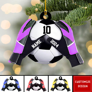 Personalized  Soccer Goal Keeper Christmas Ornament - Gift For Soccer Lovers - 2024 New Release