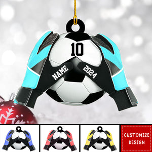 Personalized  Soccer Goal Keeper Christmas Ornament - Gift For Soccer Lovers - 2024 New Release